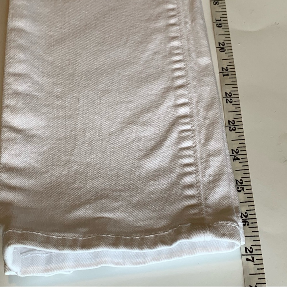 LOFT white straight leg jeans by Ann Taylor like new - Picture 10 of 12